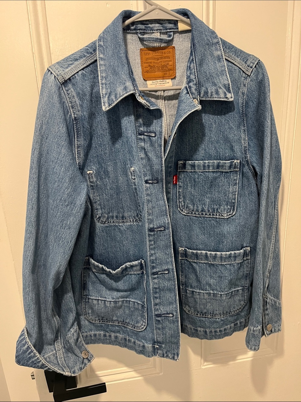 Levi's Medium Wash Blue Denim Chore Jacket